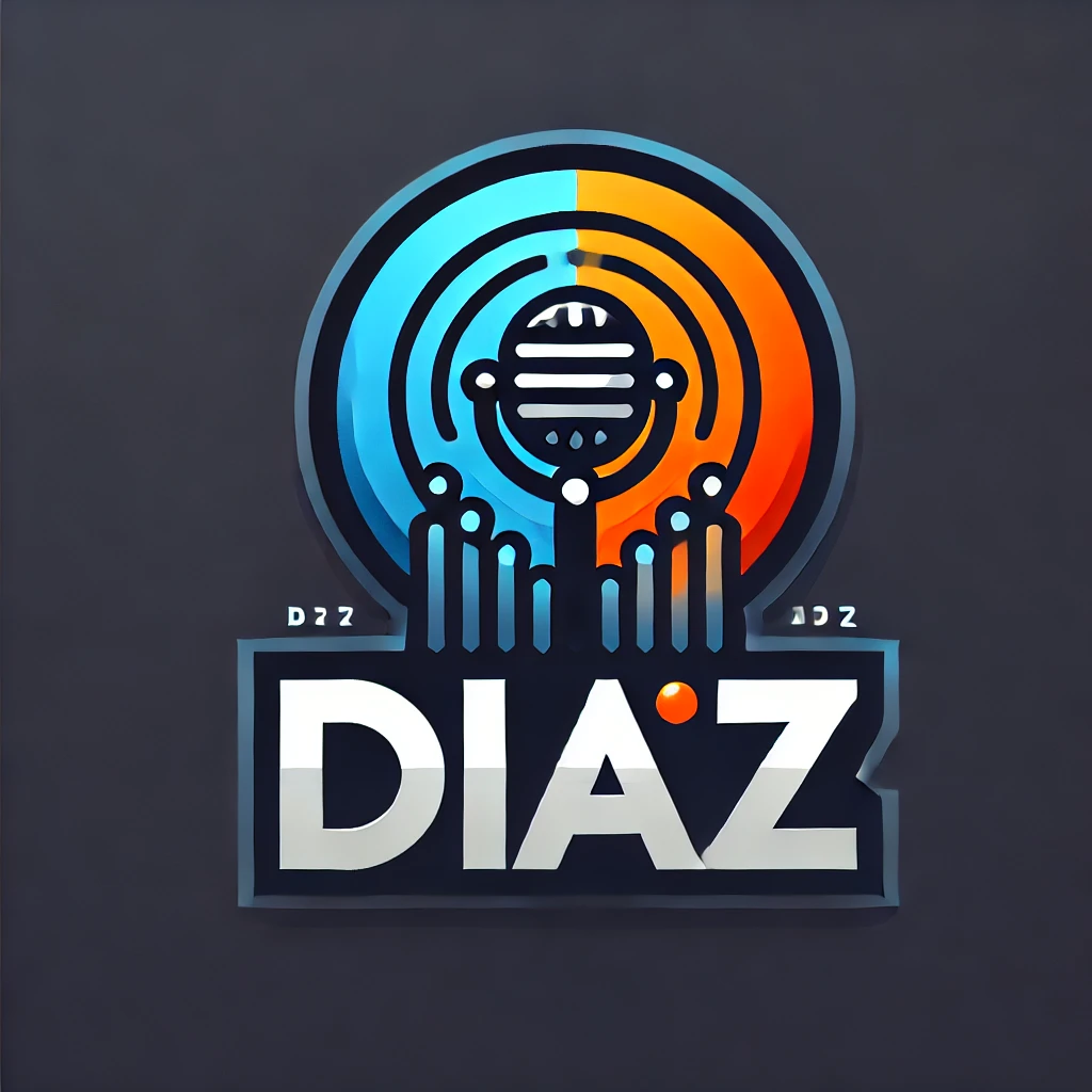 DALL·E 2025-03-21 23.21.38 - Logo design for a radio station named 'Diaz'. The logo should ha...webp